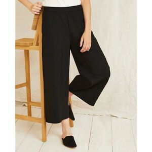 EILEEN FISHER TENCEL™ Ponte Cropped Wide-Leg Pants